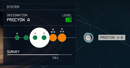 Starfield - Procyon V-b Planet Location