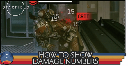 Starfield - How to Show Damage Numbers