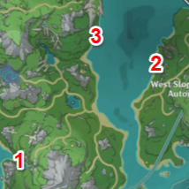 Genshin Impact - Fontaine Fishing Spots Location Map South
