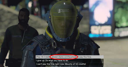 Starfield - Stolen Items Confiscated