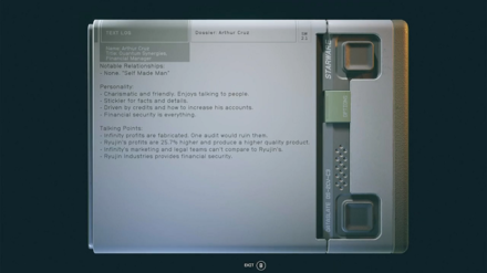 Starfield - dossiers from Imogene