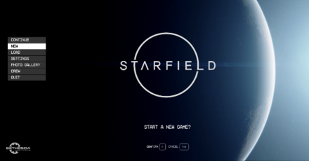 Starfield - Start a New Game