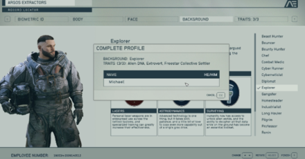 Starfield - Finished Up Character Creation
