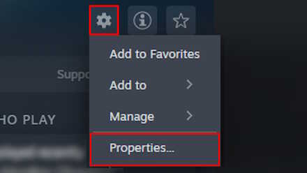 Starfield - Right Click or Click the Cog Icon