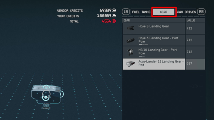Starfield - Minimum Landing Gear Count