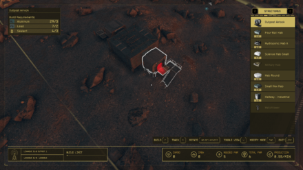 Starfield - Place an Outpost Airlock to the Outpost Hab