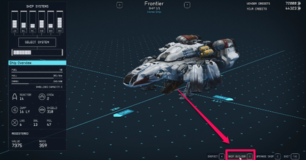 Starfield - Open the Ship Builder Mode