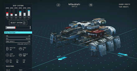 Starfield - Old Ship Stays in Menu