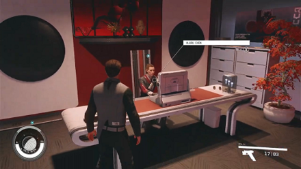 Starfield - showing the Project Dominion files to Ularu