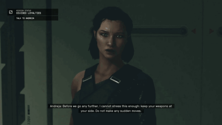 Starfield - Talk to Andreja on the Station