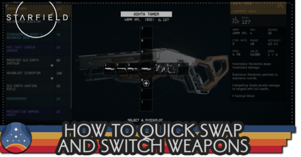 Starfield - How to Quick Swap and Switch Weapons