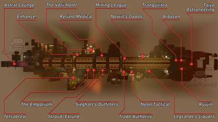 Starfield - Neon Shops Map
