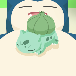 Pokemon Sleep - Atop-Belly Sleep