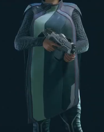 Starfield Blue Neocity Poncho ID