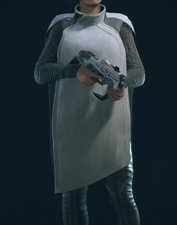 Starfield White Neocity Poncho ID