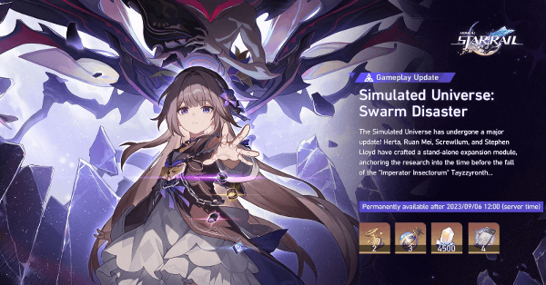 Honkai Star Rail - Simulated Universe Swarm Disaster Gameplay Update Details