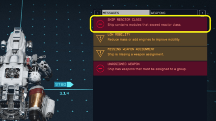 Starfield - Reactor Class Error
