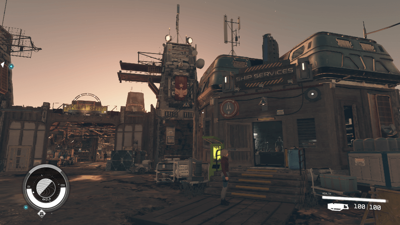 Starfield - Akila City Ship Services Location