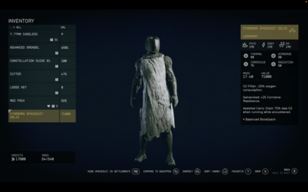 Starborn Spacesuit Solis