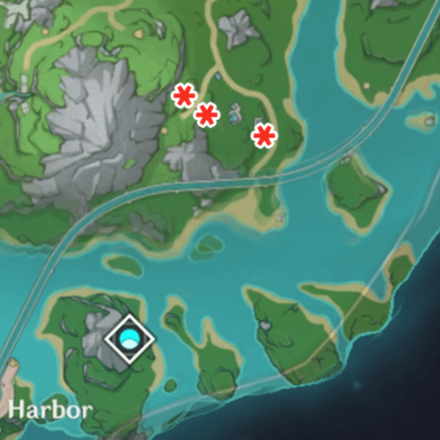 Genshin Impact - Slate Umbrellafinch Map Location 1