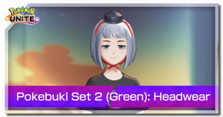 Pokemon UNITE - Pokebuki Set 2 (Green) Headwear Banner