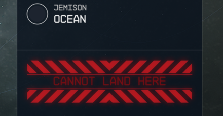 Starfield - Cannot Land Here