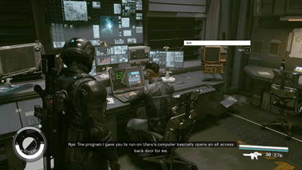 Starfield - talking to Nyx