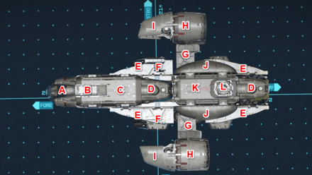 Starfield - Serenity Parts Top View