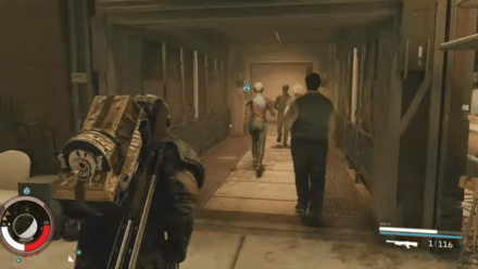 Starfield - Escape to Your Ship Through the Alleyway