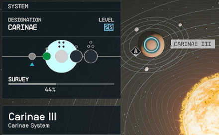 Starfield - Carinae III Planet Location
