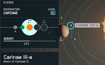 Starfield - Carinae III-a Planet Location