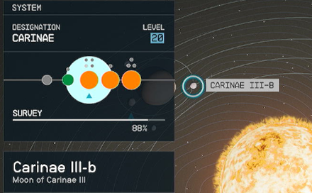 Starfield - Carinae III-b Planet Location