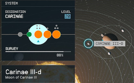 Starfield - Carinae III-d Planet Location
