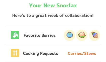 Pokemon Sleep - Curry Snorlax