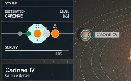 Starfield - Carinae IV Planet Location