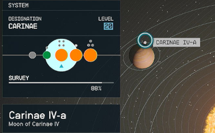 Starfield - Carinae IV-a Planet Location