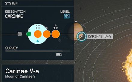 Starfield - Carinae V-a Planet Location