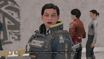 Starfield - Speak to Officer Markkanen