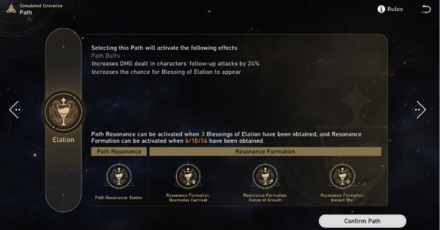 Honkai Star Rail - Path of Elation Guide - In Simulated Universe