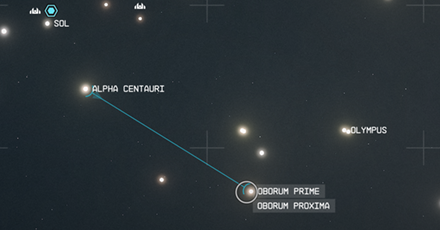 Starfield - Oborum Proxima Star Map Overview