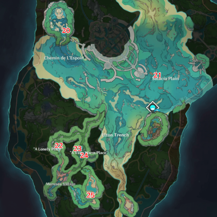 Genshin - Fontaine Remarkable Chests Underground 20 - 25 Location