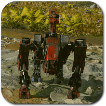 Starfield Crimson Fleet Robot Model S ID