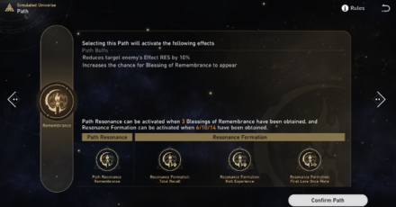 Honkai Star Rail - Path of Remembrance Guide - In Simulated Universe