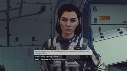 Starfield - Board the Dalliance and Talk with Milena