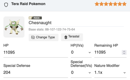 Pokemon Scarlet Event Raid Chesnaught Calculation.png