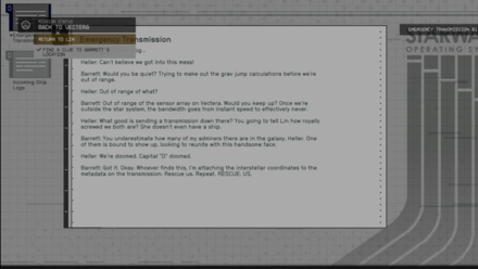Starfield - Transmission From Barrett and Heller