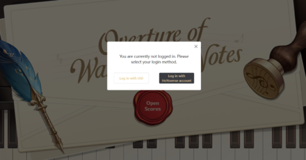 Genshin Impact - Overture of Wandering Notes - Login to Site