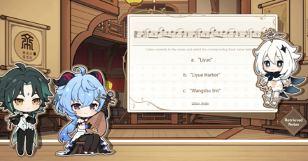 Genshin Impact - Overture of Wandering Notes - Answer Liyue for Xiao and Ganyu