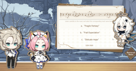 Genshin Impact - Overture of Wandering Notes - Answer Fragile Fantasy for Albedo and Diona