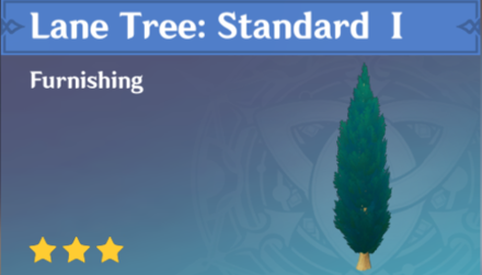 Genshin Impact - How to Get Lane Tree: Standard I Furnishing